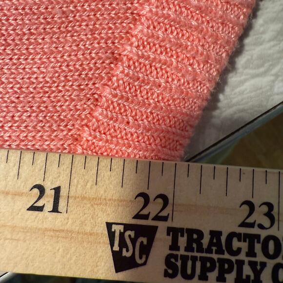 Lilly Pulitzer Adair Sweater – Size M – Pink Navy Stripe Henley Pullover Knit - Picture 10 of 10